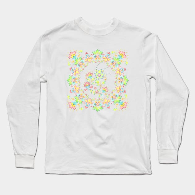 Rococo Nouveau Long Sleeve T-Shirt by PatriciaSheaArt